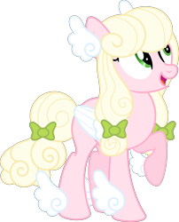 Size: 6535x8092 | Tagged: safe, artist:shootingstarsentry, oc, oc only, oc:angel cake, pegasus, pony, absurd resolution, female, mare, simple background, solo, transparent background, two toned wings, vector, wing ears, winged hooves, wings