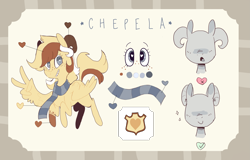 Size: 3807x2437 | Tagged: safe, artist:chepelitaxd, oc, oc only, pegasus, pony, high res, reference sheet, solo