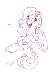 Size: 2275x3174 | Tagged: safe, artist:jowyb, pipp petals, pegasus, pony, g5, female, high res, mare, sketch, solo