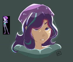 Size: 2480x2102 | Tagged: safe, artist:kaoruyboi, starlight glimmer, human, g4, beanie, hat, high res, humanized, light skin, solo