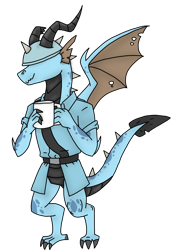 Size: 2309x3184 | Tagged: safe, artist:agdapl, dragon, anthro, digitigrade anthro, clothes, crossover, dragonified, helmet, high res, male, mug, simple background, soldier, soldier (tf2), species swap, team fortress 2, transparent background