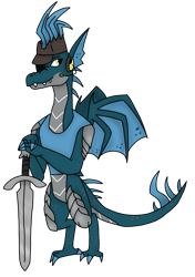 Size: 2799x3966 | Tagged: safe, artist:agdapl, dragon, anthro, digitigrade anthro, crossover, dragonified, high res, male, scout (tf2), simple background, species swap, sword, team fortress 2, transparent background, weapon