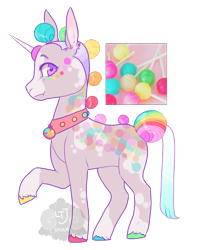 Size: 700x816 | Tagged: safe, artist:lavvythejackalope, oc, oc only, pony, unicorn, candy, collar, colored hooves, food, horn, lollipop, raised hoof, simple background, solo, transparent background, unicorn oc