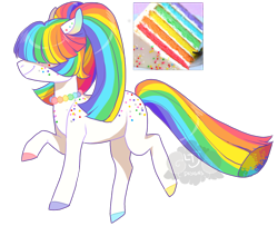 Size: 900x731 | Tagged: safe, artist:lavvythejackalope, oc, oc only, earth pony, pony, colored hooves, earth pony oc, hair over eyes, multicolored hair, rainbow hair, simple background, solo, transparent background
