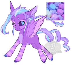 Size: 800x733 | Tagged: safe, artist:lavvythejackalope, oc, oc only, pegasus, pony, braid, one eye closed, pegasus oc, simple background, smiling, solo, transparent background, two toned wings, wings, wink