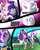 Size: 2400x3000 | Tagged: safe, artist:keytee-chan, maud pie, princess celestia, oc, oc:morning dawn, earth pony, pony, unicorn, comic:the great big fusion 2 remake, g4, comic, eyes closed, fusion, high res, pink-mane celestia, race swap, unicorn celestia