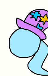 Size: 664x1038 | Tagged: safe, artist:sugarbugjewelpet, trixie, human, g4, 1000 hours in ms paint, ball, clothes, female, hat, humanized, solo, spin dash, trixie's hat, trixieball