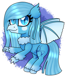 Size: 2430x2868 | Tagged: safe, artist:spokenmind93, oc, oc only, oc:sora melody, hippogriff, bat wings, cat eyes, chibi, claws, high res, hippogriff oc, hybrid oc, neck fluff, signature, simple background, slit pupils, solo, transparent background, wings