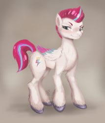 Size: 920x1075 | Tagged: safe, artist:xxangeixx, zipp storm, pegasus, pony, g5, blushing, female, mare, solo, unshorn fetlocks