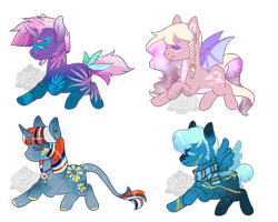 Size: 2500x2000 | Tagged: safe, artist:lavvythejackalope, oc, oc only, bat pony, pegasus, pony, unicorn, base used, bat pony oc, bat wings, clothes, eyes closed, high res, horn, pegasus oc, scarf, simple background, transparent background, unicorn oc, wings