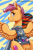Size: 1101x1656 | Tagged: safe, artist:inuhoshi-to-darkpen, scootaloo, pegasus, pony, g4, clothes, ear fluff, jacket, looking at you, looking back, looking back at you, patch, scooting, skateboard, solo, wing fluff