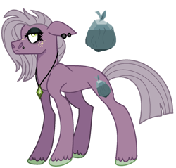 Size: 1280x1222 | Tagged: safe, artist:princess-kitsune-tsu, oc, oc only, earth pony, pony, ear piercing, earring, eyeshadow, female, floppy ears, freckles, jewelry, lidded eyes, makeup, mare, necklace, nose piercing, offspring, parent:big macintosh, parent:limestone pie, parents:limemac, piercing, simple background, solo, transparent background, unshorn fetlocks