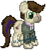 Size: 796x860 | Tagged: safe, artist:lil_vampirecj, oc, oc only, oc:cj vampire, earth pony, original species, plush pony, pony, pony town, bomber jacket, brown mane, clothes, game:pony towm, green eyes, hoodie, jacket, krita, pixel art, plushie, solo, tail highlight