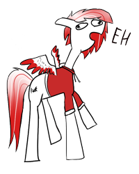 Size: 878x1098 | Tagged: safe, artist:jesh pk, oc, oc only, oc:deepest apologies, pony, canada day, shitposting, simple background, solo, transparent background