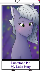 Size: 708x1215 | Tagged: safe, alternate version, artist:autumnsfur, limestone pie, earth pony, pony, g4, bust, female, mare, solo