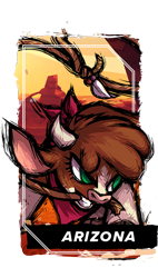 Size: 380x670 | Tagged: safe, artist:alts-art, arizona (tfh), cow, them's fightin' herds, community related, lasso, rope, simple background, transparent background