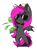 Size: 839x1134 | Tagged: safe, alternate character, alternate version, artist:arctic-fox, oc, oc only, oc:regio, demon, demon pony, pony, bipedal, chibi, make it rain, male, money, simple background, solo, sunglasses, transparent background, white outline