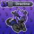 Size: 1024x1024 | Tagged: safe, artist:tony yotes, artist:yotes games, artist:yotesmark, oc, oc only, oc:dractina, dracony, dragon, hybrid, pegasus, pony, battle gem ponies, cat pose, dragonified, eeveelution, pixel art, pokémon, ponymon, solo, species swap