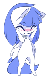 Size: 655x1013 | Tagged: safe, alternate character, alternate version, artist:arctic-fox, oc, oc only, oc:snow pup, pegasus, pony, chibi, collar, simple background, solo, transparent background