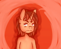 Size: 1024x820 | Tagged: safe, artist:ranillopa, oc, oc only, pony, unicorn, angry, bedroom eyes, digital art, female, horn, mare, simple background, solo, unamused