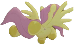 Size: 1165x714 | Tagged: safe, edit, edited screencap, editor:benpictures1, screencap, fluttershy, pony, g4, my little pony: the movie, frog (hoof), simple background, solo, transparent background, underhoof