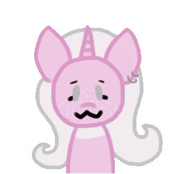 Size: 1000x1000 | Tagged: safe, artist:bloodysticktape, oc, oc only, oc:floports, pony, unicorn, animated, heart, simple background, transparent background