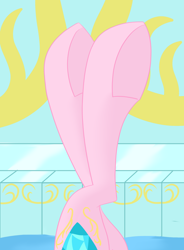 Size: 1750x2378 | Tagged: safe, artist:cycrus, princess cadance, alicorn, pony, g4, female, fetish, hoof fetish, legs, legs in air, mare, pictures of legs, solo, swimming pool, underhoof