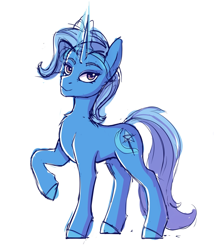 Size: 1646x1925 | Tagged: safe, artist:tanatos, trixie, pony, unicorn, g4, female, magic, sketch, solo