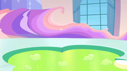 Size: 1280x720 | Tagged: safe, screencap, g4, games ponies play, background, crystal empire, liminal space, no pony, scenic ponyville, spa, swimming pool, window