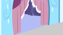 Size: 1280x720 | Tagged: safe, screencap, g4, games ponies play, background, crystal castle, crystal empire, curtains, liminal space, no pony, scenic ponyville