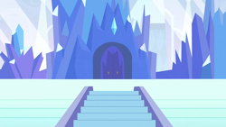 Size: 1280x720 | Tagged: safe, screencap, g4, games ponies play, season 3, background, bleachers, crystal empire, no pony, scenic ponyville, stairs