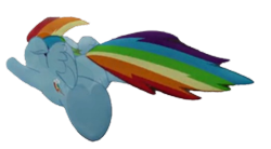 Size: 756x417 | Tagged: safe, artist:benpictures1, edit, edited screencap, editor:benpictures1, screencap, rainbow dash, pegasus, pony, g4, my little pony: the movie, background removed, simple background, solo, transparent background
