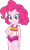 Size: 1024x1727 | Tagged: safe, artist:emeraldblast63, pinkie pie, human, equestria girls, equestria girls series, g4, my little pony equestria girls: forgotten friendship, :o, alternate hairstyle, clothes, female, o, o mouth, one-piece swimsuit, open mouth, pinkie pie swimsuit, simple background, sleeveless, solo, swimsuit, transparent background, vector