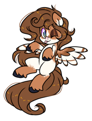 Size: 852x1122 | Tagged: safe, artist:paperbagpony, oc, oc:mabel, pegasus, pony, long hair, long tail, multicolored hair, one eye closed, pegasus oc, simple background, tongue out, transparent background, unshorn fetlocks, wink