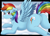 Size: 2167x1550 | Tagged: safe, artist:vavacung, rainbow dash, pegasus, pony, series:the day spike stopped caring and made love to everpony he cares for, g4, blushing, butt, clopfic linked in description, cloud, dock, featureless crotch, female, floppy ears, frog (hoof), looking at you, looking back, looking back at you, lying down, mare, plot, prone, rainbutt dash, solo, underhoof