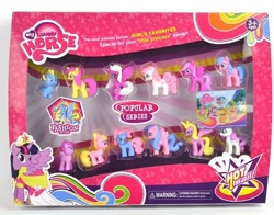 Size: 546x428 | Tagged: safe, apple bloom, applejack, fluttershy, pinkie pie, princess cadance, princess celestia, rainbow dash, rarity, scootaloo, spike, sweetie belle, twilight sparkle, alicorn, dragon, earth pony, pegasus, pony, unicorn, g4, alicornified, big crown thingy, blind bag, bootleg, clothes, coronation dress, cutie mark crusaders, dress, element of magic, female, jewelry, male, mane six, mare, my lovely horse, not spike, race swap, rainbowcorn, recolor, regalia, spread wings, target demographic, toy, twilight sparkle (alicorn), wings
