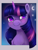 Size: 2468x3240 | Tagged: safe, alternate version, artist:saphypone, twilight sparkle, pony, unicorn, g4, bust, chest fluff, cute, female, high res, looking up, mare, moon, night, portrait, revised, signature, sky, smiling, solo, stars, twiabetes, unicorn twilight