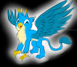 Size: 808x708 | Tagged: safe, artist:horsesplease, gallus, griffon, g4, cute, gallabetes, glowing, looking at you, male, smiling, smiling at you, solo