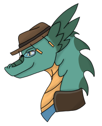 Size: 2211x2754 | Tagged: safe, artist:agdapl, dragon, bust, crossover, dragonified, glasses, hat, high res, male, simple background, sniper, sniper (tf2), solo, species swap, team fortress 2, transparent background