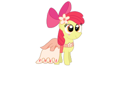 Size: 2000x1500 | Tagged: safe, artist:limitmj, apple bloom, earth pony, pony, g4, clothes, dress, female, filly, gala dress, solo