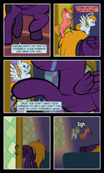 Size: 1920x3169 | Tagged: safe, artist:alexdti, oc, oc:aqua lux, oc:purple creativity, oc:warm focus, pegasus, pony, comic:quest for friendship, comic, crying, female, male, shoulder angel, shoulder devil, twilight's castle