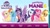 Size: 640x360 | Tagged: safe, applejack, fluttershy, pinkie pie, rainbow dash, rarity, twilight sparkle, alicorn, earth pony, pegasus, pony, unicorn, g4, my little pony: the movie, official, happy, kneeling, mane six, spread wings, twilight sparkle (alicorn), wings