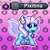 Size: 1024x1024 | Tagged: safe, artist:tony yotes, artist:yotes games, artist:yotesmark, oc, oc only, oc:pixitina, angel, earth pony, fairy, pixie, pony, battle gem ponies, cute, eeveelution, magic, pixel art, pokémon, ponymon, princess, solo