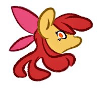 Size: 204x175 | Tagged: safe, artist:thefawnflying, apple bloom, earth pony, pony, g4, female, filly, head only, solo