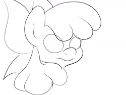 Size: 1600x1200 | Tagged: safe, artist:thefawnflying, apple bloom, earth pony, pony, g4, blank eyes, female, filly, sketch, solo