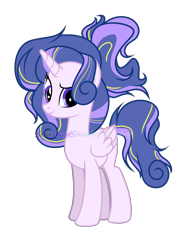 Size: 1500x2000 | Tagged: safe, artist:stardustshadowsentry, oc, oc only, pegasus, pony, female, mare, offspring, parent:princess cadance, parent:shining armor, parents:shiningcadance, simple background, solo, transparent background