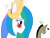 Size: 2113x1599 | Tagged: safe, alternate version, artist:chibi-n92, discord, princess celestia, alicorn, draconequus, pony, g4, blushing, colored, eyelashes, female, heart, heartbreak, jewelry, male, mare, ship:dislestia, shipping, simple background, straight, tiara, transparent background