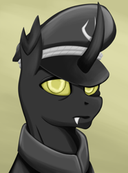 Size: 2756x3707 | Tagged: source needed, useless source url, safe, artist:cofido, oc, oc only, oc:vaspier, changeling, equestria at war mod, hat, high res