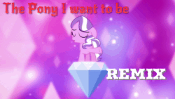 Size: 1280x720 | Tagged: safe, edit, edited screencap, screencap, diamond tiara, earth pony, pony, crusaders of the lost mark, g4, music, remix, song, sound, sound only, the pony i want to be, webm