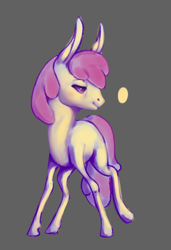 Size: 494x724 | Tagged: safe, artist:eunsaekmaple, apple bloom, earth pony, pony, g4, colored, female, filly, solo